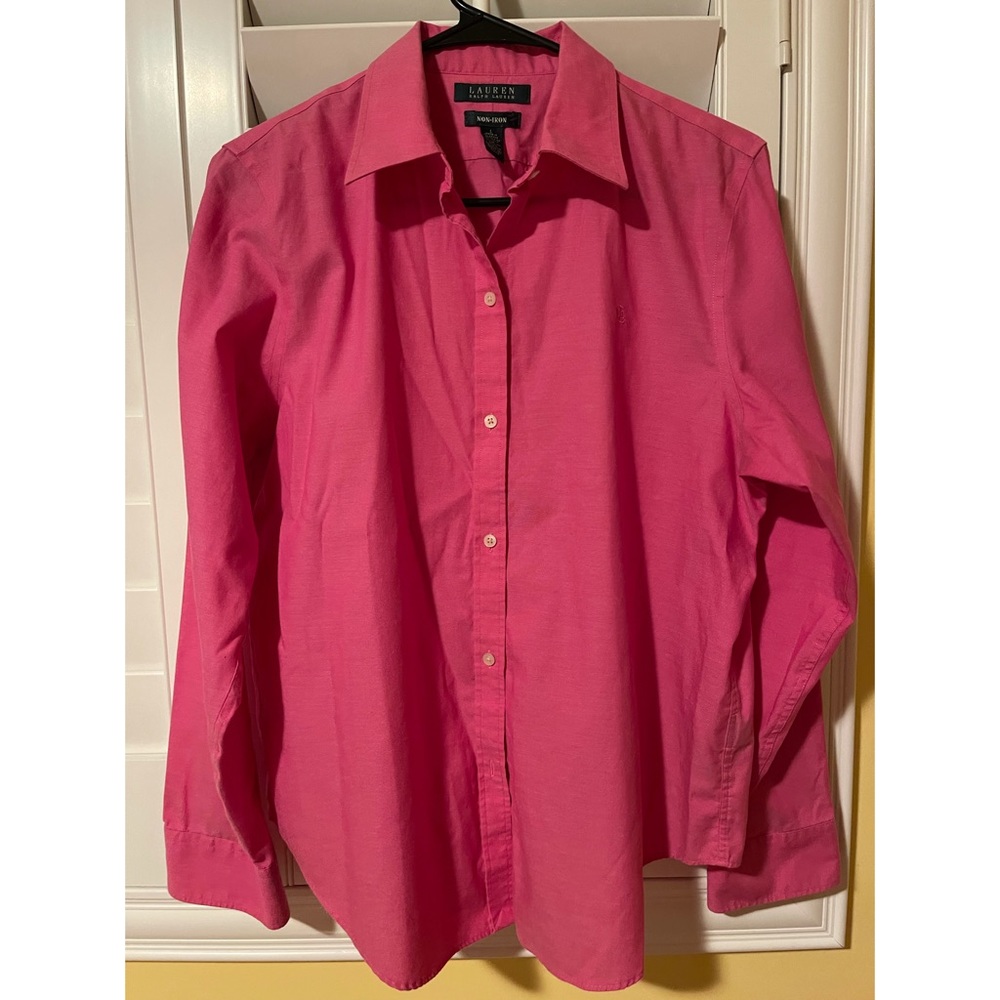 Ralph Lauren Pink Button Down Shirt (Non-Iron)